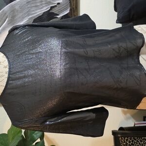 Express Black Sheer Top